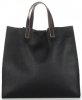 Praktyczne Torebki Skórzane 2 w 1 Shopper z Listonoszką firmy Genuine Leather Czarna